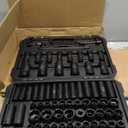 BOEN 1/2" Drive Impact Socket Set, 72 Piece Standard SAE (5/16"-1-1/4") & Metric (8-24 mm), Deep & Shallow Kit | Includes Ratchet Handle & Adapters | 3 ", 5", 10" Extension Bar