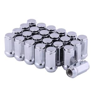 Chrome Acorn Lug Nuts - M14 x 1.5, 1.8" Tall, Set of 24 pcs for Avalanche, Colorado Express, 1500 Silverado