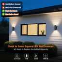 Dusk to Dawn Exterior Porch Lights, LED Up Down Outdoor Sconce Light 6-Pack