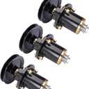 (3 Pack) Fit for Ba d Boy 037-6015-00 037-6015-50 Spindle Assembly with 033-6004-00 Pulley Compatible with Bad Boy CZT ZT Elite Maverick 60 Inch Deck Mower