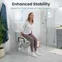 PELEGON Raised Toilet Seat With Handles (300lb) Toilet Seat Risers for Seniors, Raised Toilet Seat for Handicap Toilet Seat For Elderly & Disabled - Standard Seat