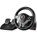SUBSONIC - Superdrive SV250 Steering Wheel. Racing Wheel with pedals and Gearshift Paddles - 22 cm Diameter, 180 Roation Angle - For Nintendo Switch 2 - Switch - PS4 - Xbox Series X/S, Xbox One & PC
