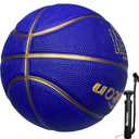 Senston 29.5'' Basketball Outdoor Indoor Rubber Basketball Ball Official Size 7 Basketballs with Pump