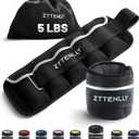 ZTTENLLY Pair Adjustable Ankle Weights, 2 4 6 8 10 lb Modularized Leg Weight Straps for Women Men, Weighted Ankle Weight Set with Removable Sandbags, 5 lb per Ankle Strap for Gym Yoga Jogging Walking, 5-lb pair (2.5 lbs each)