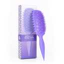 Candy Brush Curl Defining Vented Hair Brush for Effortlessly Detangling Shaping and Styling, Airflow Brush with EdgeLift for All Wet or Dry Hair Types for Women and Girl, Reduce Pulling and Frizzing (Purple)