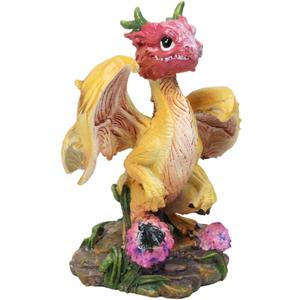 Ebros Colorful Fruits and Vegetables Dragon Figurine by Stanley Morrison Medieval Fairy Garden Dungeons and Dragons Fantasy Decor Accent Sculpture (Yellow Onion)