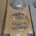 Jovrun Elevated Dog Bowls, Adjustable Raised Dog Bowl Stand for Small Size Dogs and Cats, Durable Bamboo Dogs Feeder with 2 Stainless Steel Bowls and Non-Slip Feet, Pet Food Bowl with Mat