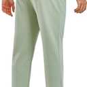 NORTHYARD Men's Yoga Casual Sweatpants Cotton Athletic Lounge Pants Open Bottom Loose Exercise Straight Leg Pant with Pockets (Black, L)