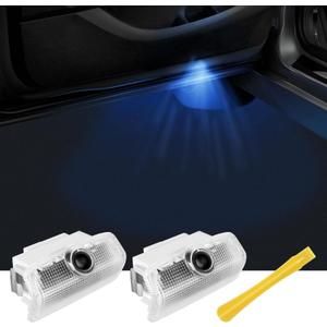 No Fade Car Door Lights Logo Compatible with Infiniti, LED Welcome Lights Accessories for Q50 Q60 Q70 G25 G37 QX50/56/60/70/80 M25/35/37/45/56 FX35/37/45/50 EX25/35/37 (IF-2pcs)