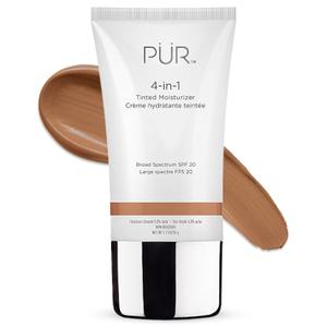 PR MINERALS 4-in-1 Tinted Moisturizer With SPF 20 - Hydrating Face Moisturizer, Primer, & Foundation With Shea Butter, Aloe Vera & Vitamin B3 - Vegan Friendly - Free of Paraben, Gluten & BPA (Tan)