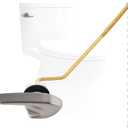 Hygie Rinse Metal Side Mount Toilet Handle Replacement Kit Compatible with Kohler K-GP30324-CP/Glacier Bay Toilet with 1pc Flapper Chain, Toilet Flusher Lever, Brushed Nickel