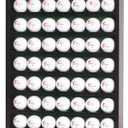 DisplayGifts Golf Gift 49-Golf Ball Display Case Cabinet Rack, No Door Open Rack Black Finish Frame