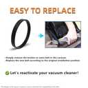 2 x Vacuum Replacement Belts for Bissell Style 7/9/10 P/N 3031120 Powerforce Helix Cleanview Powerlifter Swivel Rewind Pet Vacuum Cleaners, Replace Parts 2031093 3031123 32074 1604129 BR-1007