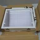 Short Dog Gate 15.7Inch High, Free Standing Dog Gates for Doorways, Pet Gate Indoor for Small Medium Dogs, Foldable Freestanding Puppy Gate for Stairs, Kitchen 3 & 4 Panel (White)