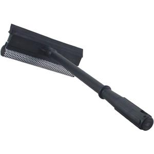 Window Squeegee Cleaning Tool Window Cleaner Car Squeegee Windshield Cleaning Sponge and Rubber Squeegee, Black, M