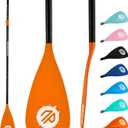 niphean Sup Paddle, Adjustable Paddle Board Paddles, Lightweight Kayak Paddle, Detachable Stand Up Paddle Board Accessories Oars with Aluminum Alloy Shaft and Fiberglass Blade, 3 Piece