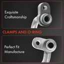 A-Premium A/C Discharge Line Hose Assembly Compatible with Honda Civic, 2006-2011, 1.3L 1.8L, Compressor to Condenser