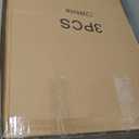 [Upgrade Thickened] Cylinder Pedestal Stands for Party 3PCS, Large White Cake Pedestal Stand with Weighted Water Bag, Round Cylinder Tables for Wedding , Birthday, Party Art Decor, Floral Arrangements (White)