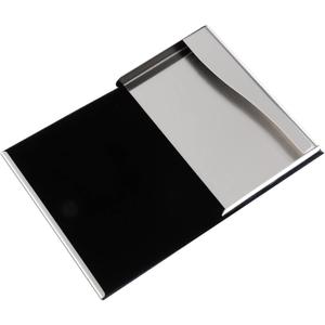 Card Holder Business Cards Storage Case Stainless Steel Pu Case Portable