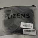 LIZENS Tankini Swimsuits for Women High Cut Tie Side Thong Bathing Suit (Black, S)