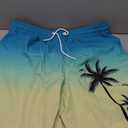 Men's Swim Trunks Hawaiian Bathing Mesh Lining Suit Swimsuits Beach Shorts with Pockets (Medium, Color Ramp-yellow)