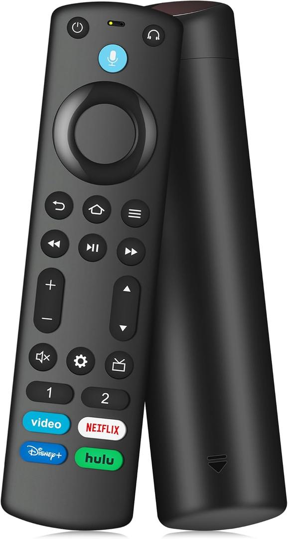 Replacement Voice Remote for All Fire-Series, TV Cube/Stick, Compatible with Stick (2nd/3rd Gen) 4K Max/4K/Stick Lite/Stick HD, Omni Series, Insignia/Toshiba/Pioneer Smart TV