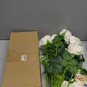 hailanbao Champagne Artificial Roses with Long Stems, 12Pcs Realistic Roses Artificial Flowers, Faux Roses | Bulk Fake Flowers for Home Decor, Wedding Party Table Centerpieces, DIY Bouquet
