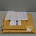 6.5" Wooden Bed Step Stool, 300 Lbs Capacity Small Bamboo Foot Stool, Non Slip One Step Platform for Elderly, Short Bed Steps for High Beds Under Desk Bathroom Kitchen, Easy Assembly