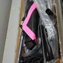 Newan 48'' Fitness Trampoline with Adjustable Handle Bar, Silent Trampoline Bungee Rebounder Jumping Cardio Trainer Workout for Adults - Max Limit 330 lbs (Pink)