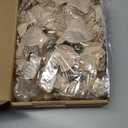 WILLBOND 36 Pieces Christmas Poinsettia Glitter Faux Flowers Christmas Artificial Flowers Tree Ornaments Topper Xmas Decorations(Champagne)