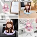 Car Seat for 17cm Dolls with Air Vent Clip and Desktop Stand, Have A Seat Compatible with Doll, Doll Accessories for Vent Clip Decoration, Gift for Dolls (Blue)