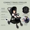 KOOLABABY Reversible Baby Stroller Foldable Stroller with Parent & World Facing Seat, Multi-Recline & Extendable Canopy Toddler Stroller