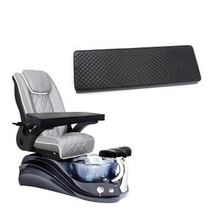 NOVAL Commercial Grade Spa Chair Wrist Rest - Diamond Quilted Leather Arm Hand Support for Nail Salon Pedicure Chair, Universal Fit: 28"x9"