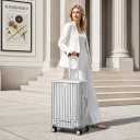 20" Aluminum Frame Carry-On with Front Pocket & USB Port