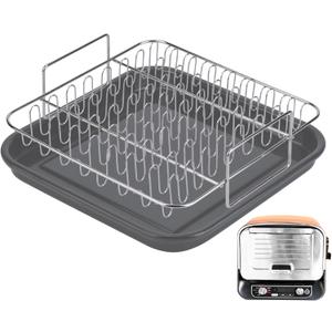 Dedicated Bacon Rack Cooking BRACE For Ninja Woodfire Pizza Oven OO101, Pro XL, OG800 Series Grill, Bacon RackSausages Rack Specially Designed For Ninja, Stainless Steel Baking Rack(No pan)