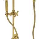 Kingston Brass KAK3327W7 Made To Match Hand Shower Combo with Slide Bar, Brushed Brass