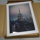 Frame Amo White 12x16 Picture or Poster Frame, 1 inch Wide Border, Smooth Finish, Acrylic Front