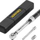 AEROFORCE 1/4-inch Drive Click Torque Wrench set4-20Lb.ft/5.4-27.2Nm) with 4 inch Extension Bar and a 1/4" to 3/8" Adapter,Small Torque Wrench for Bike, Motorcycle and Car Repair