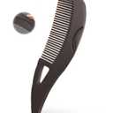 Dandruff Comb Fine Tooth Scalp Detox Comb Lice for Women, Men & Kids Stainless Steel Scalp Detoxing, Sweep & Massage Hair Brush Tool for Hair Care (Brown)