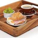Acacia Wood Rectangle Serving Tray 20.5" x 17" x 2.4"