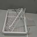 REALINN Under Sink Organizer, Pull Out Cabinet Organizer 2 Tier Slide Out Sink Shelf Cabinet Storage Shelves, Storage for Kitchen Bathroom, White, 2 Pack