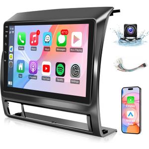 Naifay Car Stereo Radio for Toyota Tacoma 2005-2015 Wireless Carplay & Android Auto, 2G+32G 9 Inch IPS Touch Screen for Tacoma Car Radio Bluetooth FM Audio Receivers GPS WiFi Backup Camera SWC