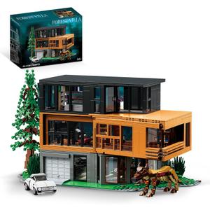 Forest House Building Set with Lights, Haunted House Villa Architecture Model for Romance Films Fans, Compatible with Lego for Adults, Halloween Christmas Toy Gifts for Teens Boys Ages 14+ (1550 PCS)