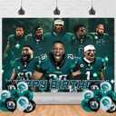 Soccer Birthday Party Supplies Backdrop 5x3 Football Happy Birthday Background Photography Soccer Party Decorations Banner Photo Booth Props