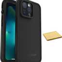 LifeProof FR Series Waterproof Case with Magsafe for iPhone 13 Pro (Only) - with Cleaning Cloth - Non-Retail Packaging - Black