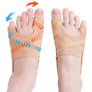 Habioer
Bunion Corrector for Women and Men,Union Relief Protector Guards for the Thumb and Little Toe,Toe Corrector for Left and Right Foots, 1 Pair(S)