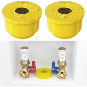 YMS Washing Machine Drain Outlet Plug, Silicone Sealing Plug for 1" ~ 1 1/2" Inlet Pipe, Durable & Easy to Install, Sewer Seal Coupler for Washing Machine Box (2" Outlet)