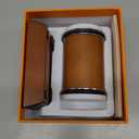 Rolling Knife Sharpener, Diamond & Ceramic Discs, 15 & 20 Magnetic Angle, Fast & Safe for Any Hardness, Sharpening Kit for Kitchen & Pocket Knives, Razor-Sharp Edge, Leather Strop, Ideal Gift