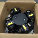Moving Head DJ Lights 200W LED with 4 Rotating Head,16X10W RGBW 4-in-1 Multiple Effects Changing for Disco Parties Wedding Live Show KTV Club, Controlled by 19CH DMX-512/Sound Activated