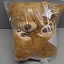 LotFancy Teddy Bear Stuffed Animals, 20 inch Brown Soft Cuddly Stuffed Bear Plush Toy, Cute Stuffed Animals with Footprints, Gifts for Kids Baby Toddlers on Baby Shower, Easter Decoration